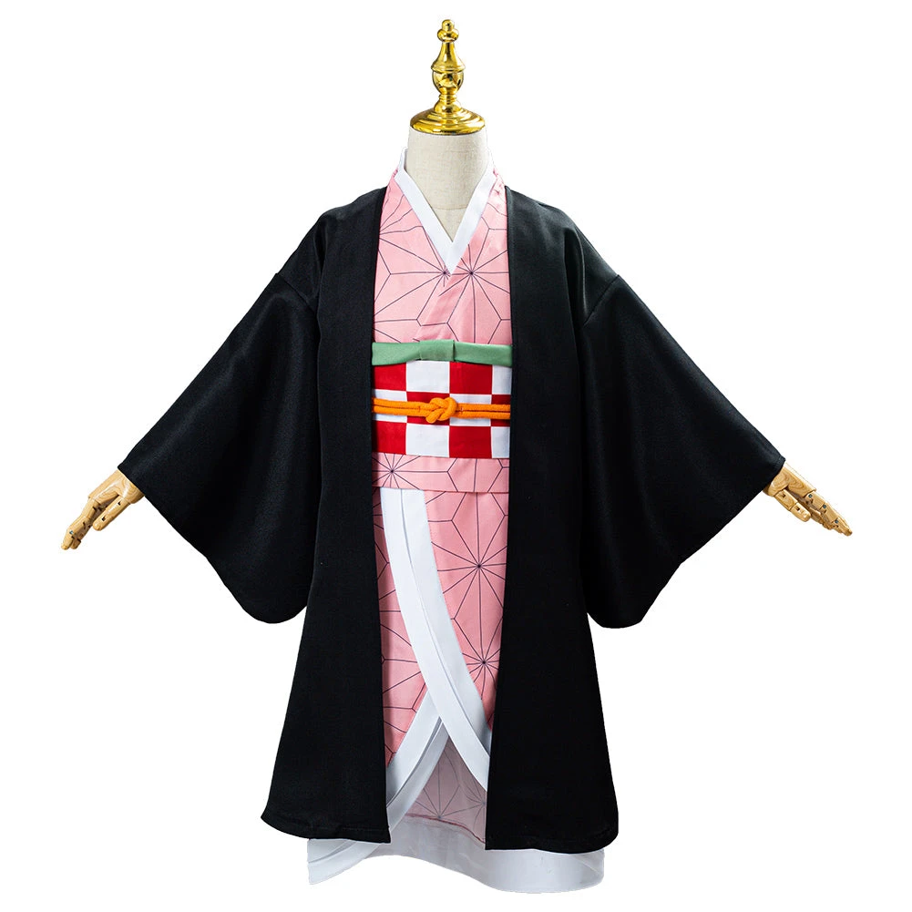 NewCosplay Kids Children Demon Slayer Kimetsu No Yaiba Kamado Nezuko Uniform Outfit Anime Cosplay Costume 4 NewCosplay Kids Children Demon Slayer Kimetsu No Yaiba Kamado Nezuko Uniform Outfit Anime Cosplay Costume