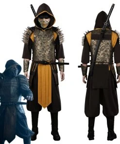 NewCosplay Mortal Kombat Hanzo Hasashi/Scorpion Outfits Halloween Carnival Suit Cosplay Costume New Arrivals