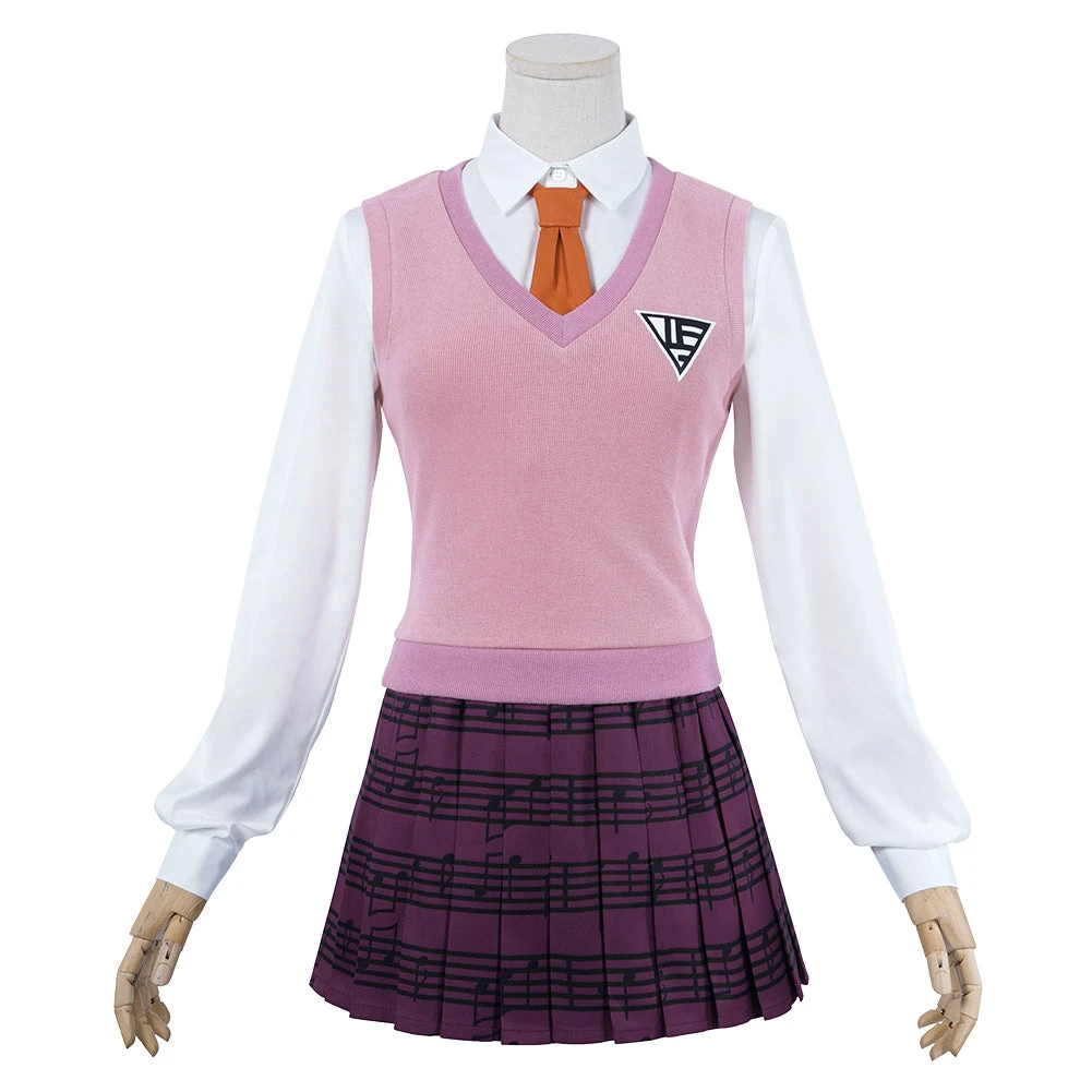 NewCosplay Danganronpa V3: Killing Harmony-Akamatsu Kaede Uniform Skirt Outfits Halloween Carnival Suit Cosplay Costume 4 NewCosplay Danganronpa V3: Killing Harmony-Akamatsu Kaede Uniform Skirt Outfits Halloween Carnival Suit Cosplay Costume