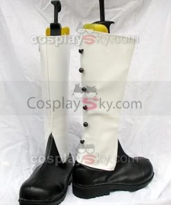 NewCosplay Black Butler Ciel Cosplay Boots White