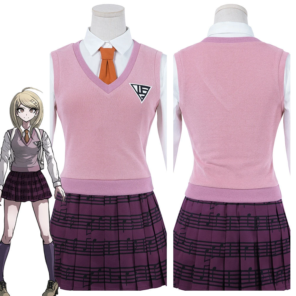 NewCosplay Danganronpa V3: Killing Harmony-Akamatsu Kaede Uniform Skirt Outfits Halloween Carnival Suit Cosplay Costume 3 NewCosplay Danganronpa V3: Killing Harmony-Akamatsu Kaede Uniform Skirt Outfits Halloween Carnival Suit Cosplay Costume