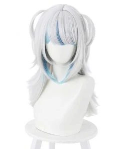 NewCosplay New Arrivals Hololive English VTuber Gawr Gura Heat Resistant Synthetic Hair Carnival Halloween Party Props Cosplay Wig