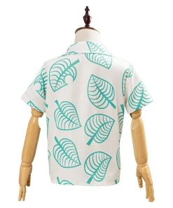NewCosplay Animal Crossing Tom Nook Short Sleeve Shirt Top For Kids Children Cosplay Costume New Arrivals