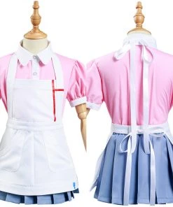 NewCosplay Danganronpa 2:Goodbye Despair Mikan Tsumiki Kids Children Shirt Skirt Outfits Halloween Carnival Suit Cosplay Costume New Arrivals