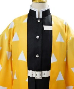 NewCosplay Demon Slayer: Kimetsu No Yaiba Agatsuma Zenitsu Cosplay Costume For Kids Children 18 NewCosplay Demon Slayer: Kimetsu No Yaiba Agatsuma Zenitsu Cosplay Costume For Kids Children