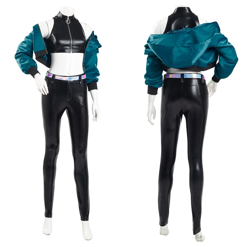 NewCosplay League Of Legends LOL KDA Kaisa K/DA Group Coat Pants Outfits Halloween Carnival Suit Cosplay Costume 12 NewCosplay League Of Legends LOL KDA Kaisa K/DA Group Coat Pants Outfits Halloween Carnival Suit Cosplay Costume