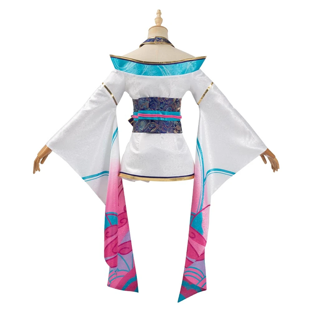 NewCosplay New Arrivals League Of Legends LOL Fox Ahri The Nine-Tailed Fox Women Kimono Dress Outfit Halloween Carnival Suit Cosplay Costume 6 NewCosplay New Arrivals League Of Legends LOL Fox Ahri The Nine-Tailed Fox Women Kimono Dress Outfit Halloween Carnival Suit Cosplay Costume
