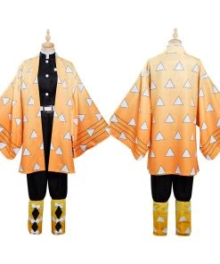 NewCosplay Demon Slayer: Kimetsu No Yaiba Agatsuma Zenitsu Kimono Comic Con Cosplay Costume New Arrivals