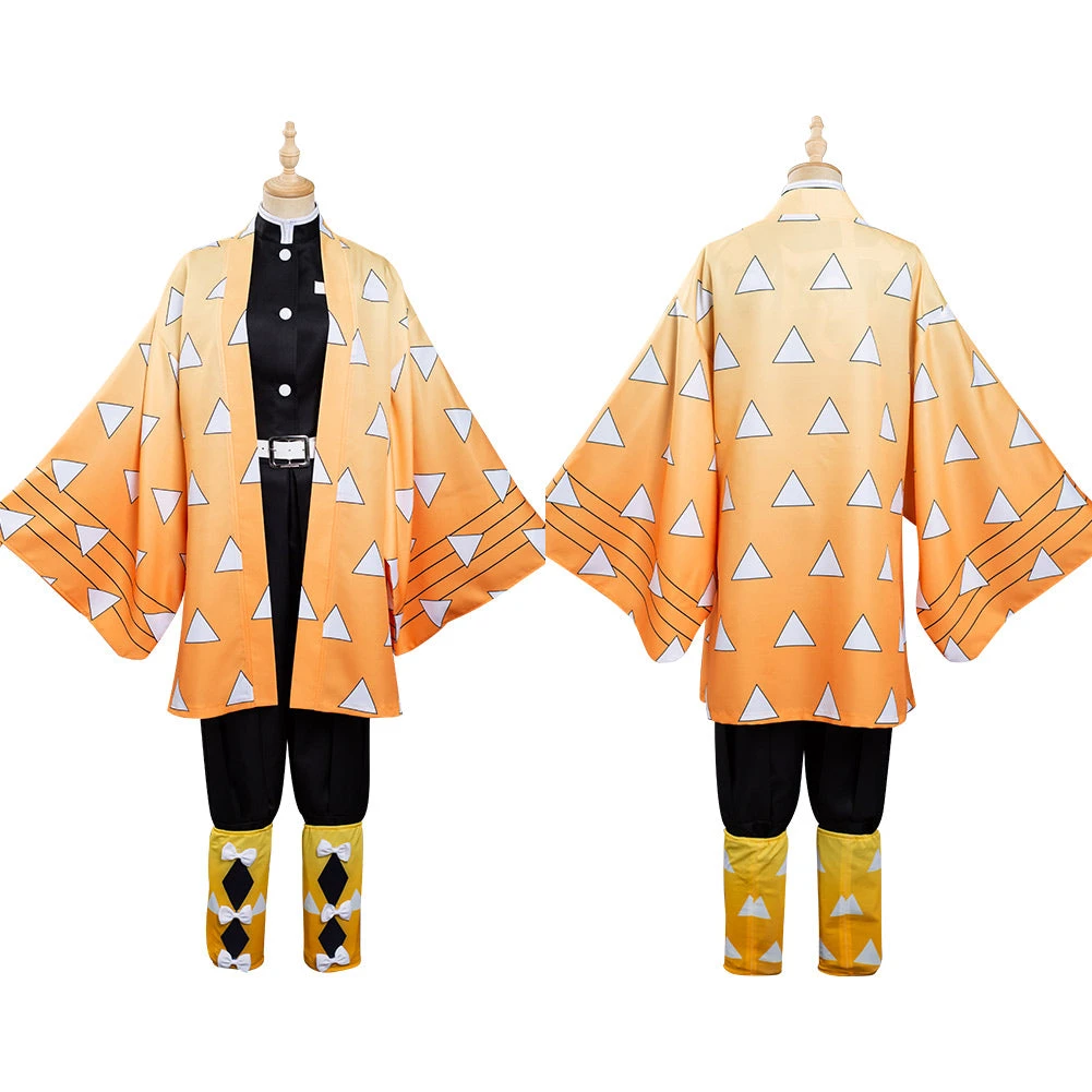 NewCosplay Demon Slayer: Kimetsu No Yaiba Agatsuma Zenitsu Kimono Comic Con Cosplay Costume New Arrivals 3 NewCosplay Demon Slayer: Kimetsu No Yaiba Agatsuma Zenitsu Kimono Comic Con Cosplay Costume New Arrivals