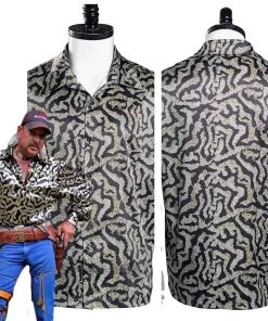 NewCosplay Tiger King Joe Exotic Print Shirt Cosplay Costume