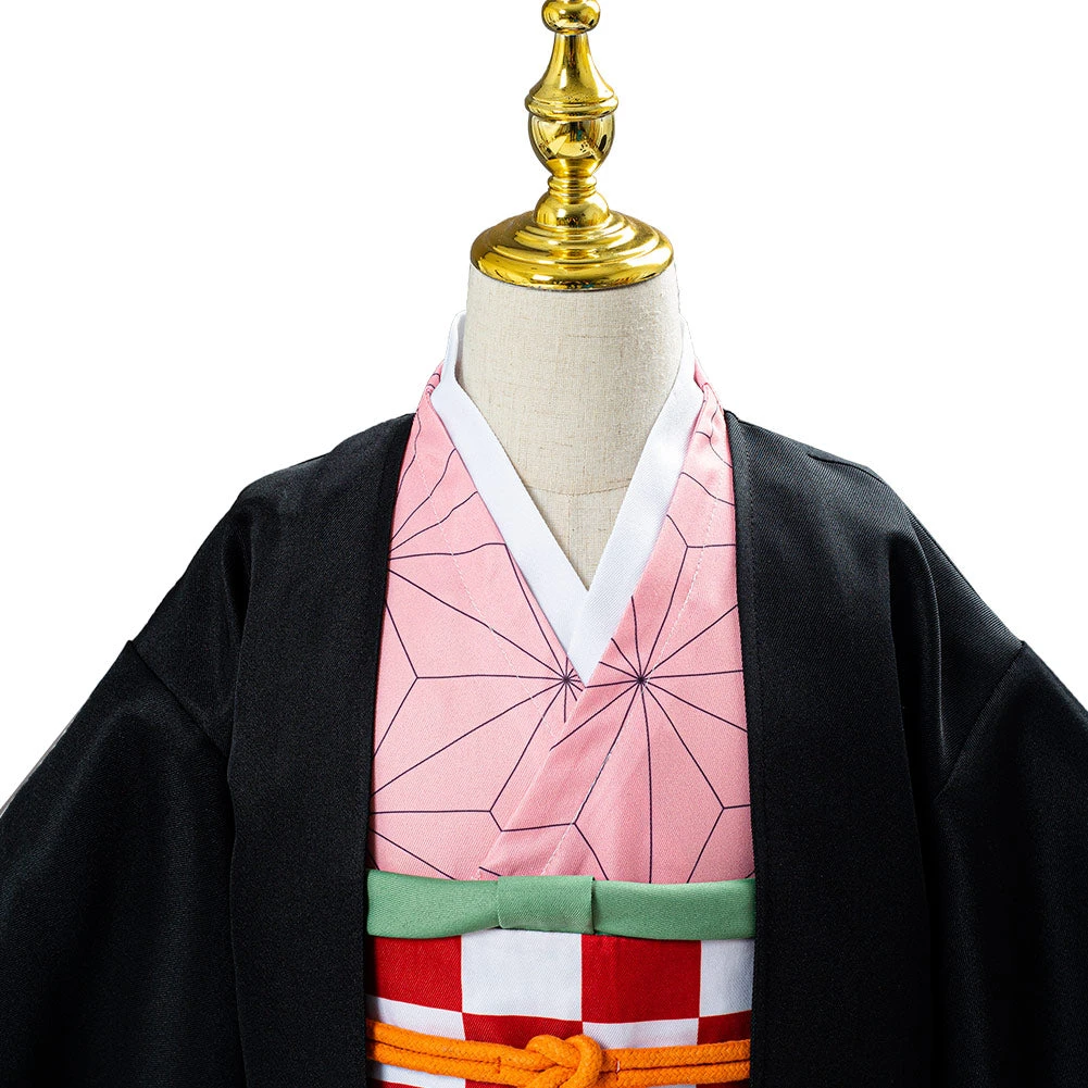 NewCosplay Kids Children Demon Slayer Kimetsu No Yaiba Kamado Nezuko Uniform Outfit Anime Cosplay Costume 8 NewCosplay Kids Children Demon Slayer Kimetsu No Yaiba Kamado Nezuko Uniform Outfit Anime Cosplay Costume