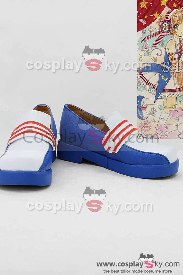 NewCosplay Cardcaptor Sakura Sakura Kinomoto Navy Cosplay Shoes 7 NewCosplay Cardcaptor Sakura Sakura Kinomoto Navy Cosplay Shoes