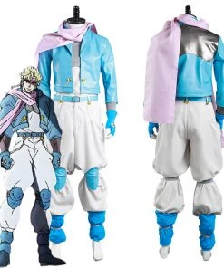 NewCosplay JoJo‘s Bizarre Adventure Part 2: Battle Tendency Caesar Anthonio Zeppeli Coat Pants Outfits Cosplay Costume