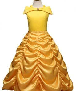 NewCosplay Beauty And The Beast Belle Outfits Halloween Carnival Suit Cosplay Costume For Kids Children New Arrivals