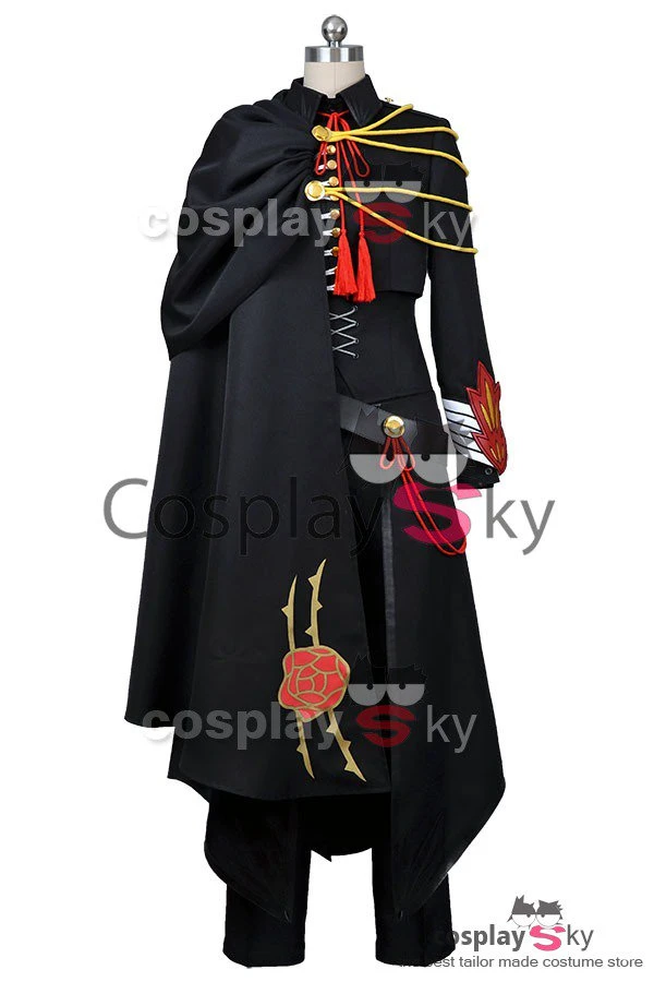 NewCosplay Code Geass Lelouch Of The Rebellion Black Uniform Cosplay Costume New Arrivals