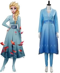 New Cosplaysky New Arrivals Frozen 2 Princess Elsa Dress Halloween Carnival Suit Cosplay Costume