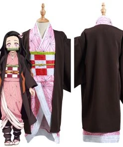 NewCosplay New Arrivals Demon Slayer: Kimetsu No Yaiba Kamado Nezuko Kids Kimono Anime Cosplay Costume 20 NewCosplay New Arrivals Demon Slayer: Kimetsu No Yaiba Kamado Nezuko Kids Kimono Anime Cosplay Costume