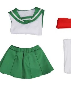 NewCosplay Inuyasha Higurashi Kagome Costume For Kids Children Christmas Cosplay Costume New Arrivals