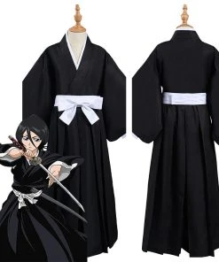 NewCosplay Bleach Kurosaki Ichigo/Kuchiki Rukia/HitsugayaToushirou Kids Children Halloween Cosplay Costume New Arrivals