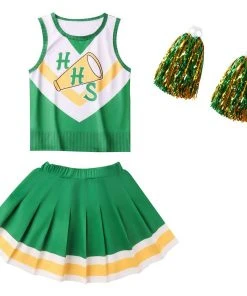 NewCosplay Stranger Things Season 4 Hawkins High School Cheerleading Cosplay Costume Halloween Carnival Suit