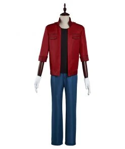 NewCosplay New Arrivals Cells At Work! Code Black/Hataraku Saibou Black -Sekkekkyuu /Red Blood Cell Cosplay Costume Coat Pants Outfits Halloween Carnival Suit