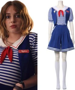 NewCosplay New Arrivals Stranger Things Season 3 Robin Sailor Cosplay Costume