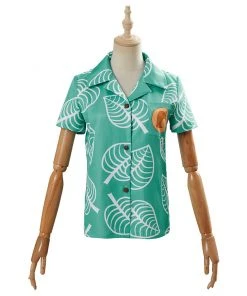 NewCosplay Adult Animal Crossing Timmy & Tommy Short Sleeve Shirts Top Cosplay Costume New Arrivals