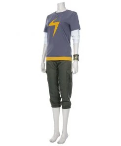 NewCosplay Avengers-Ms. Marvel Kamala Khan Outfits Halloween Carnival Suit Cosplay Costume