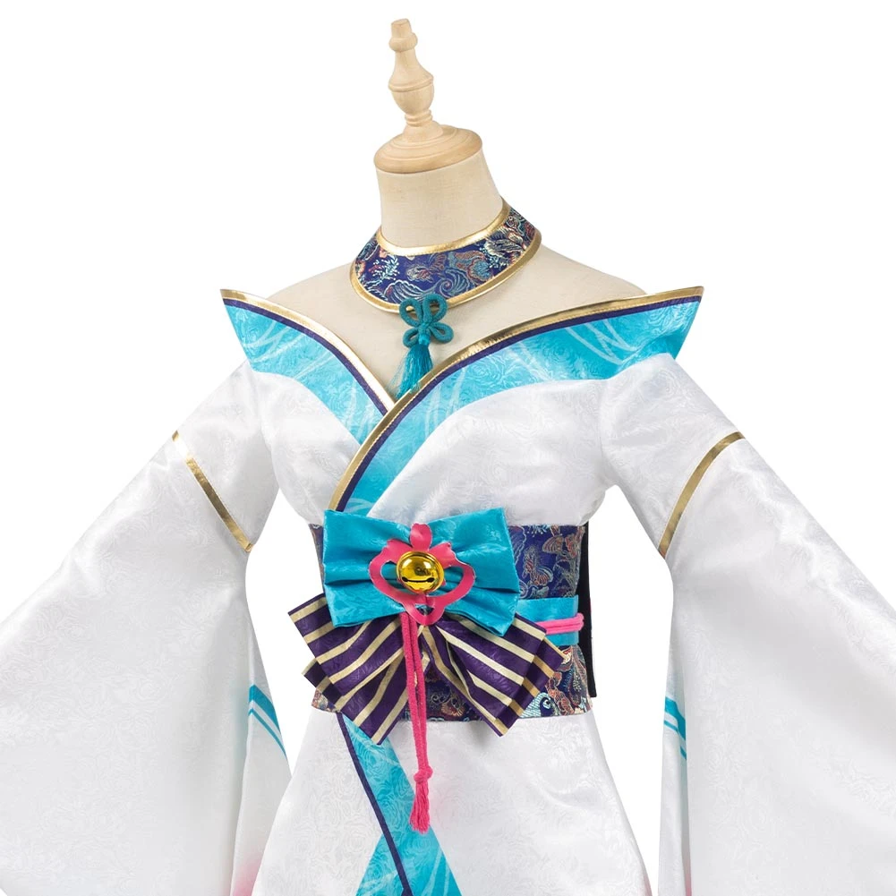 NewCosplay New Arrivals League Of Legends LOL Fox Ahri The Nine-Tailed Fox Women Kimono Dress Outfit Halloween Carnival Suit Cosplay Costume 9 NewCosplay New Arrivals League Of Legends LOL Fox Ahri The Nine-Tailed Fox Women Kimono Dress Outfit Halloween Carnival Suit Cosplay Costume