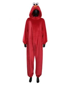 NewCosplay New Arrivals Sesame Street Elmo Jumpsuit Sleepwear Pajams Halloween Original Design Cosplay Costume