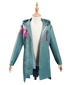 NewCosplay New Arrivals Danganronpa Nagito Komaeda Kids Children Army Green Jacket Coat Cosplay Costume