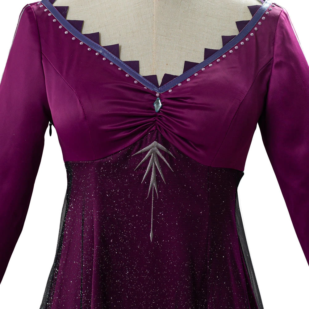 NewCosplay Frozen 2 Elsa Adult Outfit Purple Dress Cosplay Costume New Arrivals 8 NewCosplay Frozen 2 Elsa Adult Outfit Purple Dress Cosplay Costume New Arrivals