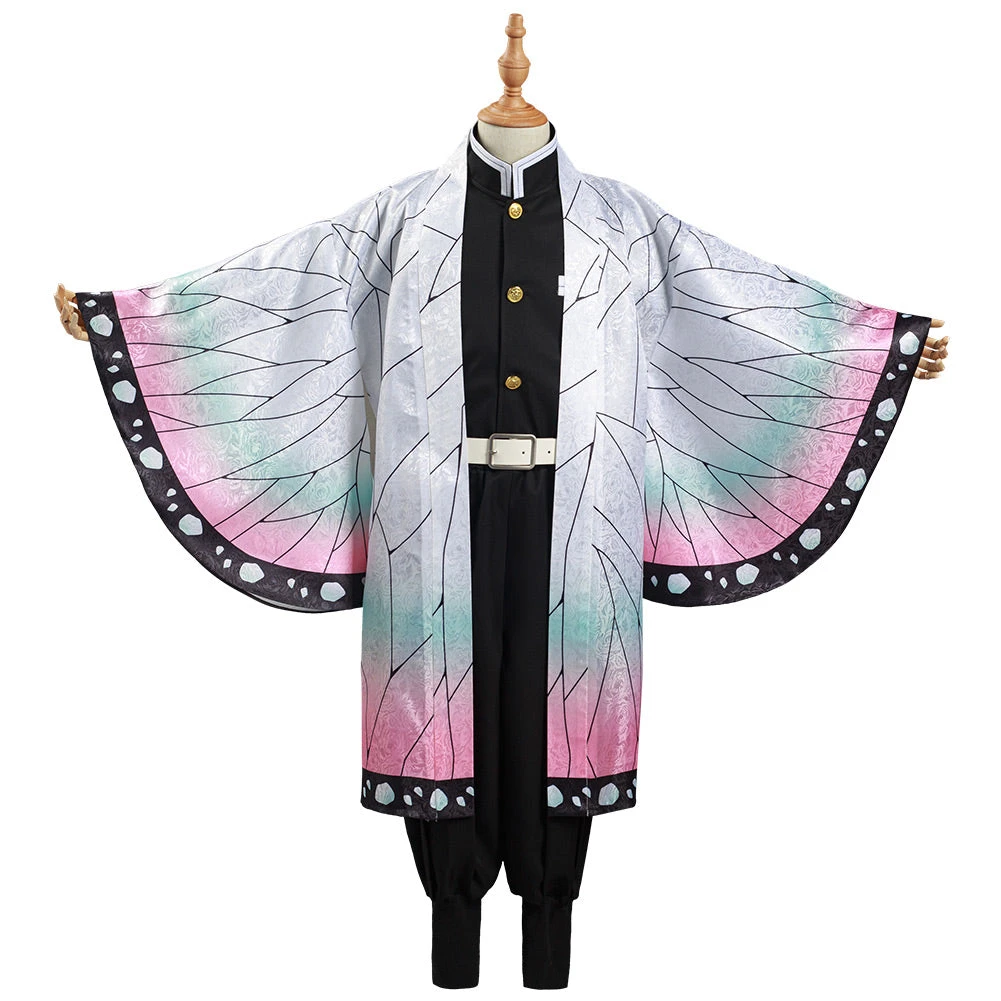 NewCosplay New Arrivals Demon Slayer: Kimetsu No Yaiba Kochou Shinobu Kids Cloak Coat Halloween Carnival Suit Cosplay Costume 4 NewCosplay New Arrivals Demon Slayer: Kimetsu No Yaiba Kochou Shinobu Kids Cloak Coat Halloween Carnival Suit Cosplay Costume