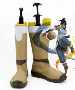 NewCosplay The Legend Of Korra Korra Halloween Boots Cosplay Shoes