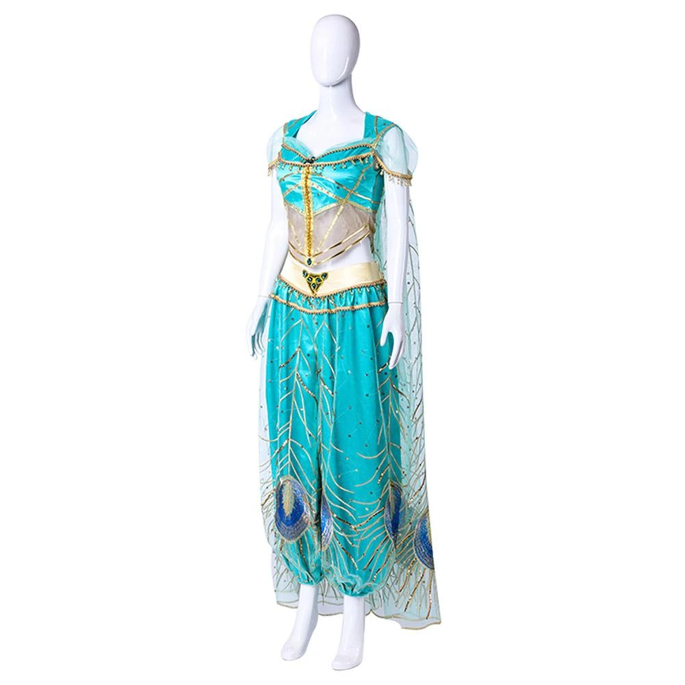 NewCosplay Aladdin 2019 Princess Jasmine Women Kids Children Dress Cosplay Costume 4 NewCosplay Aladdin 2019 Princess Jasmine Women Kids Children Dress Cosplay Costume