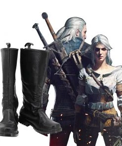 NewCosplay The Witcher Cavill Geralt Of Rivia Cosplay Shoes New Arrivals