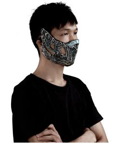 NewCosplay Mortal Kombat Sub-Zero Mask Masquerade Halloween Party Costume Props Cosplay Latex Masks Helmet