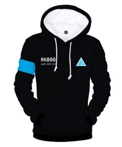 New Cosplaysky Detroit: Become Human Pullover Hoodie Connor RK800 Hoodie KARA Sweatshirt Unisex