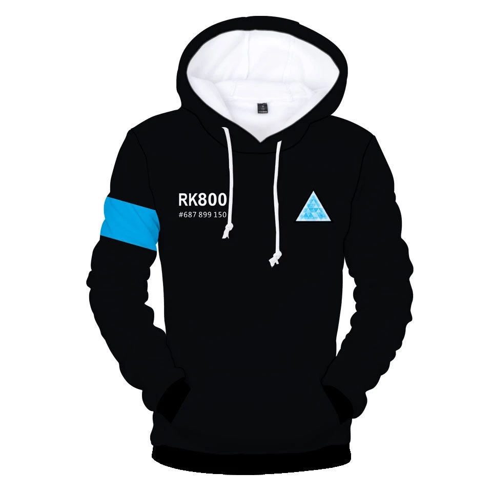 New Cosplaysky Detroit: Become Human Pullover Hoodie Connor RK800 Hoodie KARA Sweatshirt Unisex 3 New Cosplaysky Detroit: Become Human Pullover Hoodie Connor RK800 Hoodie KARA Sweatshirt Unisex