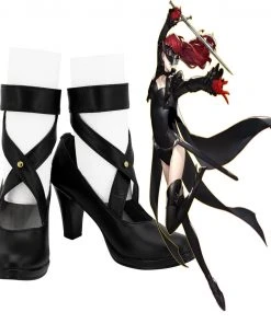 CosplaySky New Arrivals Persona 5 The Royal Yoshizawa Kasumi Cosplay Shoes