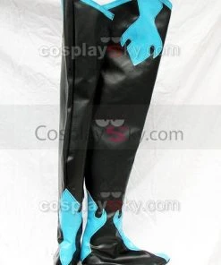 NewCosplay Lamento Rai Blue Cosplay Boots Shoes Custom Made
