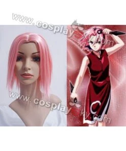 NewCosplay Naruto Sakura Haruno Cosplay Wig