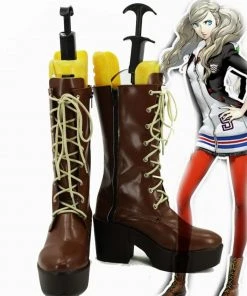 NewCosplay Persona 5 Anne Ann Takamaki Boots Cosplay Shoes