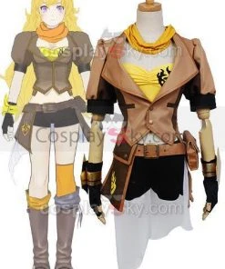 NewCosplay New Arrivals RWBY Rooster Teeth Yellow Trailer Yang Xiao Long Cosplay Costume