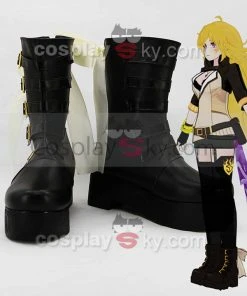NewCosplay RWBY Yellow Trailer Yang Xiao Long Cosplay Boots Shoes