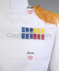NewCosplay New Arrivals Star Wars Imperial Officer White Grand Admiral Uniform Cosplay Costume