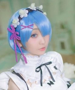 NewCosplay Re:Zero Life In A Different World From Zero Rem Cosplay Wigs New Arrivals