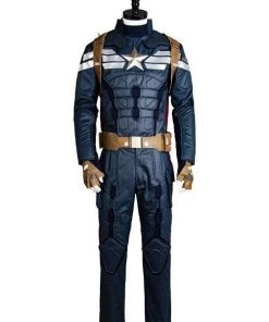 NewCosplay Captain America 2 The Winter Soldier Steve Rogers Uniform Outfit Cosplay Costume