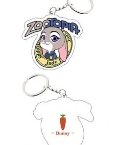 NewCosplay Zootopia Rabbit Judy Keychain Cosplay Accessories